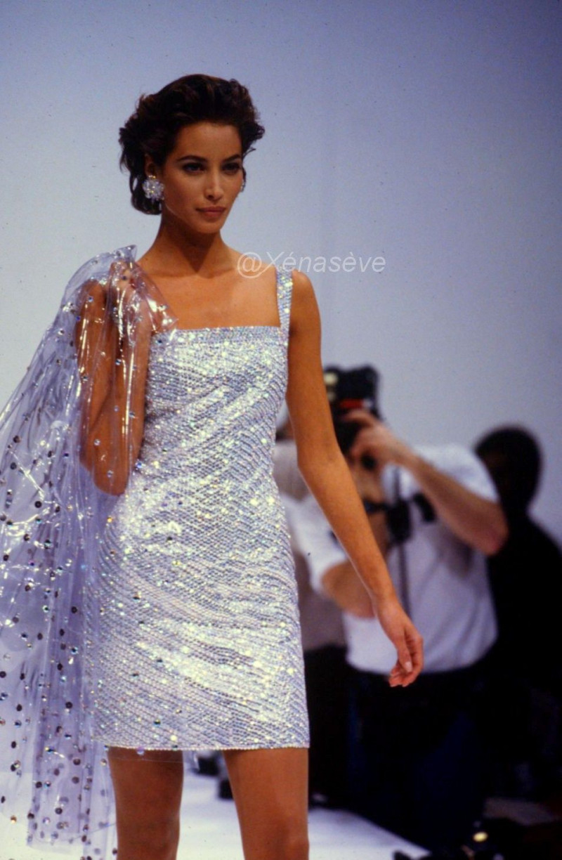 Christy Turlington featured in  the Perry Ellis fashion show for Spring/Summer 1991