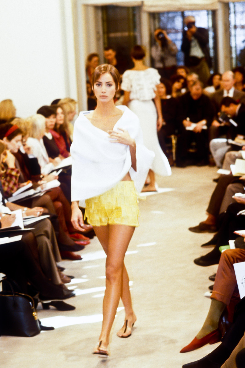 Christy Turlington featured in  the Prada fashion show for Spring/Summer 1991