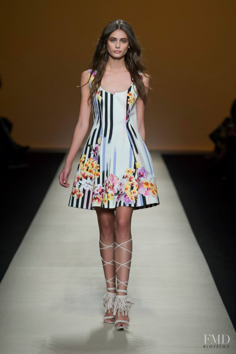 Taylor Hill featured in  the Alberta Ferretti fashion show for Spring/Summer 2015