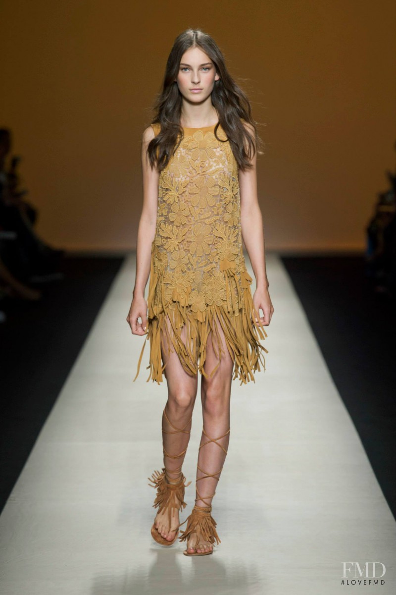 Julia Bergshoeff featured in  the Alberta Ferretti fashion show for Spring/Summer 2015