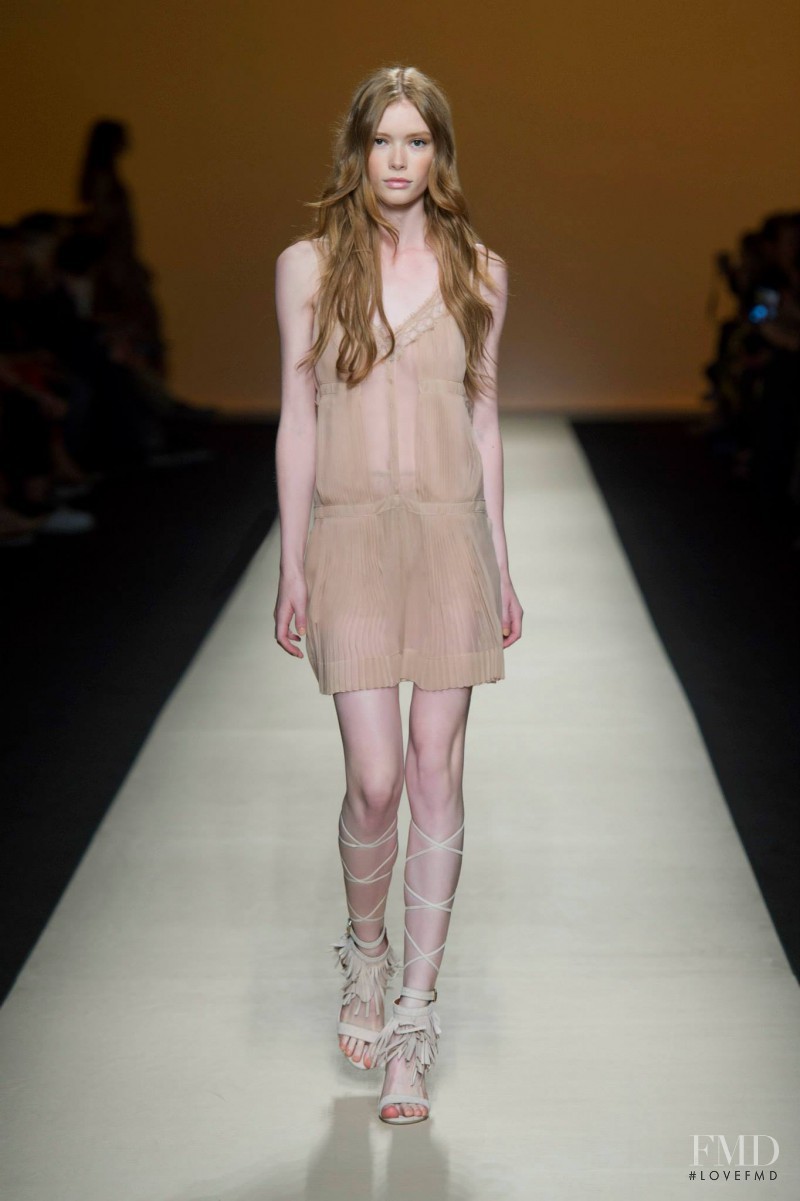 Julia Hafstrom featured in  the Alberta Ferretti fashion show for Spring/Summer 2015