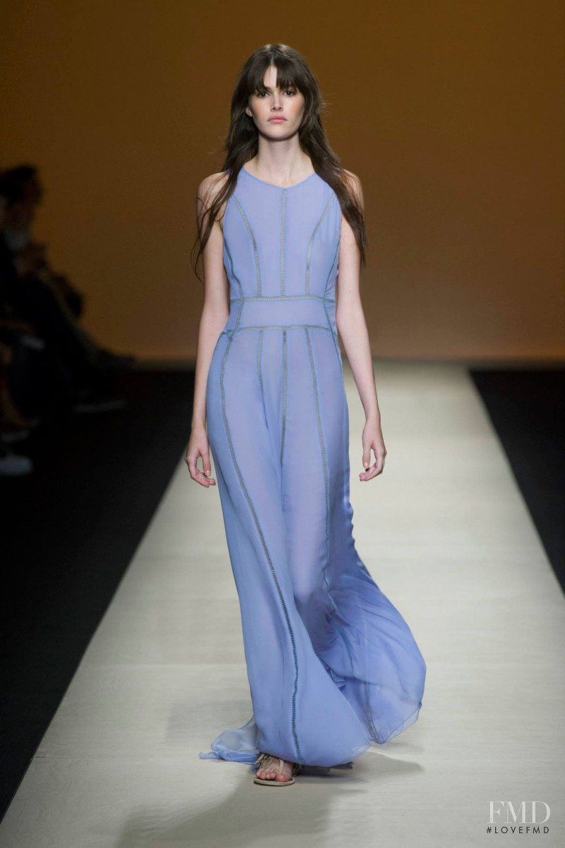 Vanessa Moody featured in  the Alberta Ferretti fashion show for Spring/Summer 2015