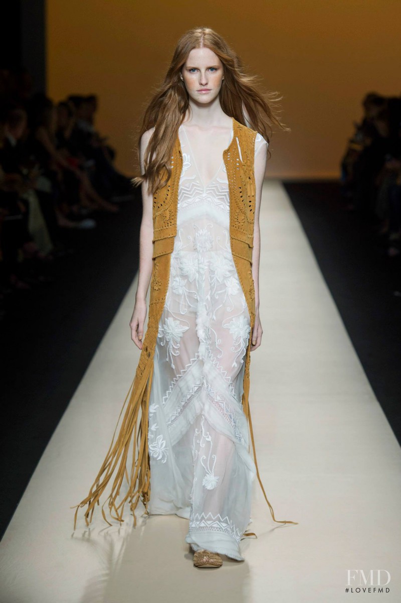 Irina Liss featured in  the Alberta Ferretti fashion show for Spring/Summer 2015