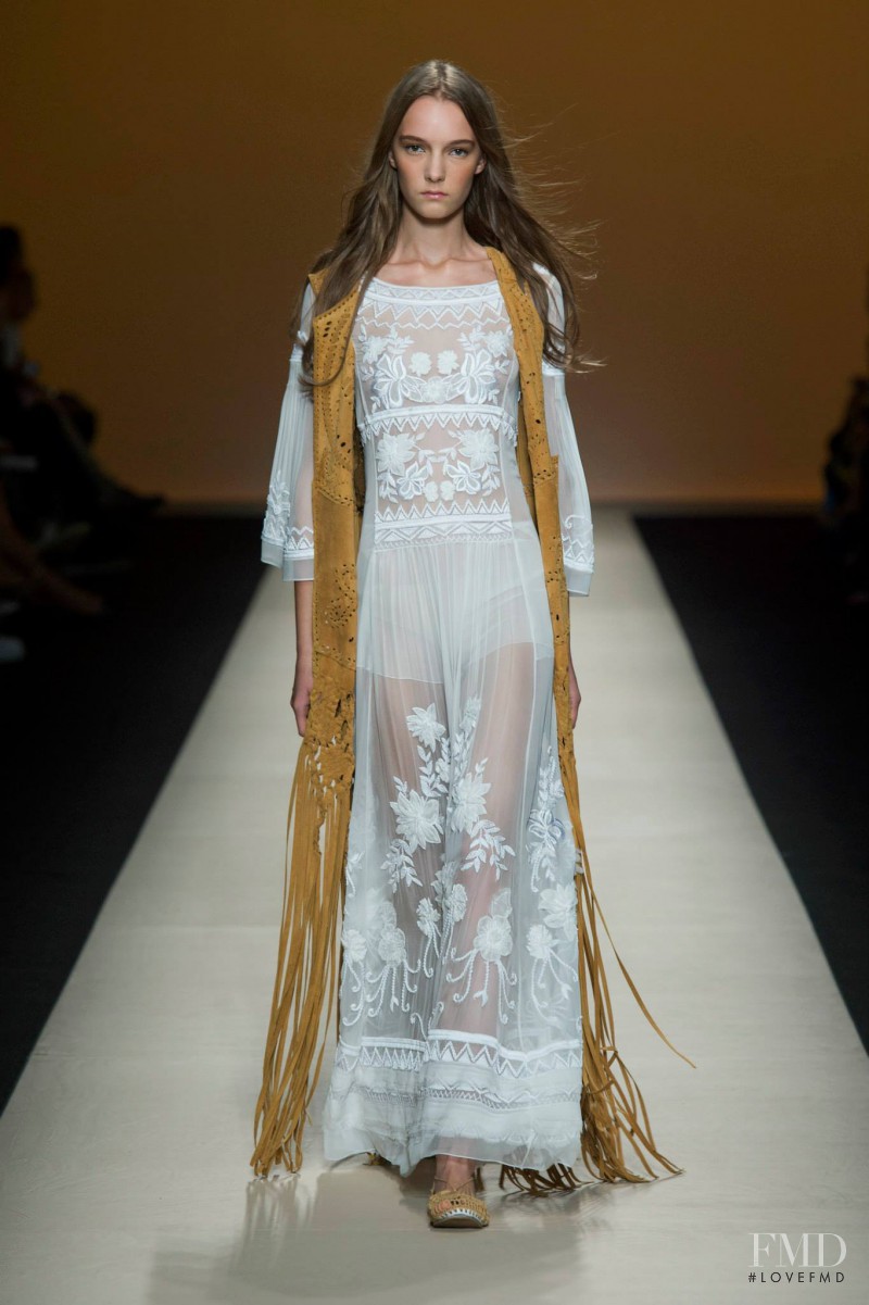 Irina Liss featured in  the Alberta Ferretti fashion show for Spring/Summer 2015