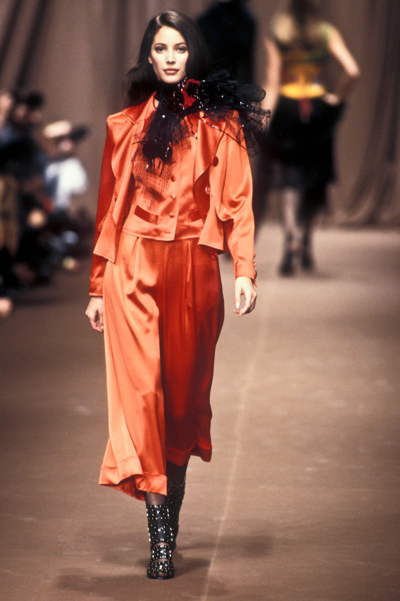 Christy Turlington featured in  the Christian Lacroix fashion show for Spring/Summer 1994