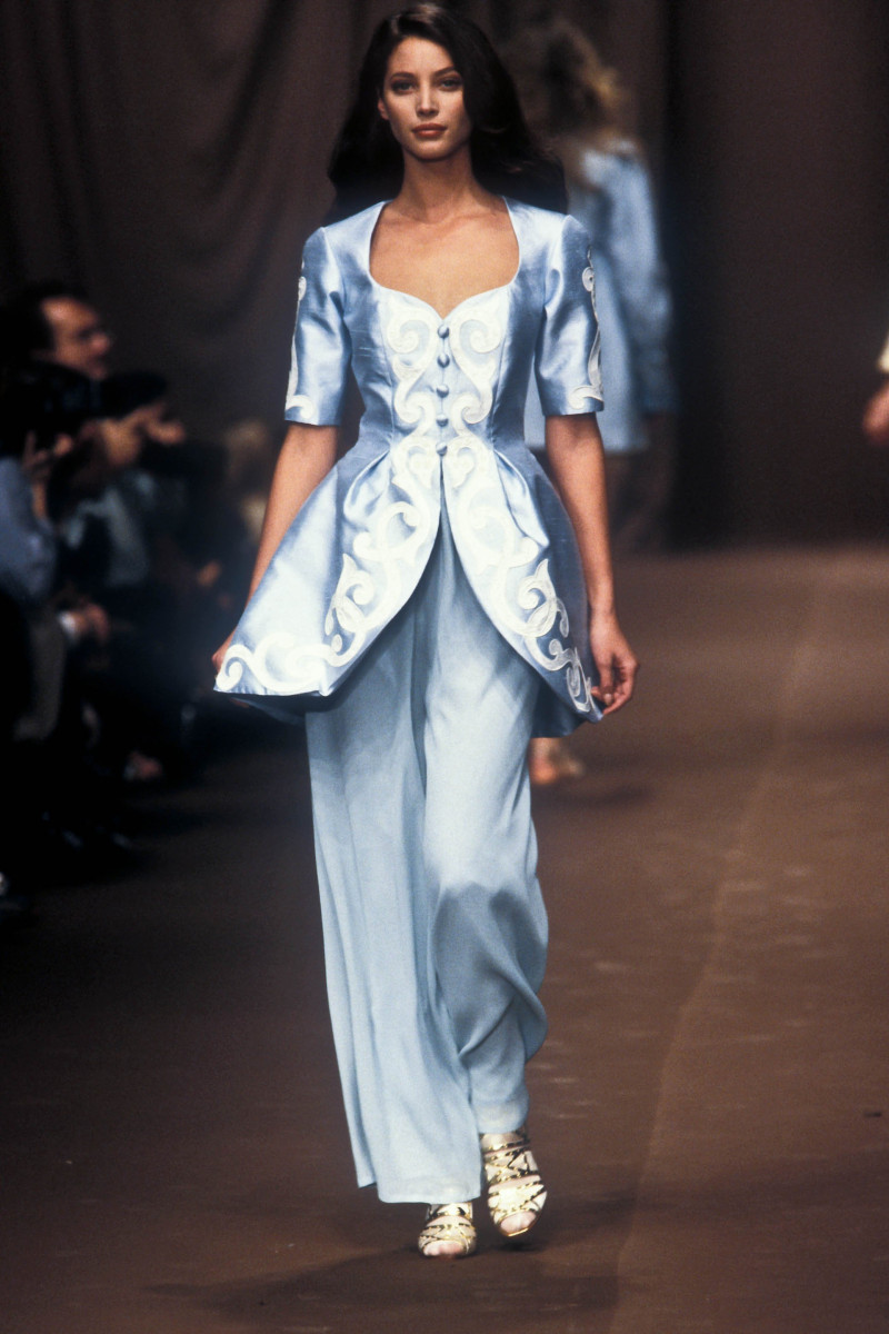 Christy Turlington featured in  the Christian Lacroix fashion show for Spring/Summer 1994