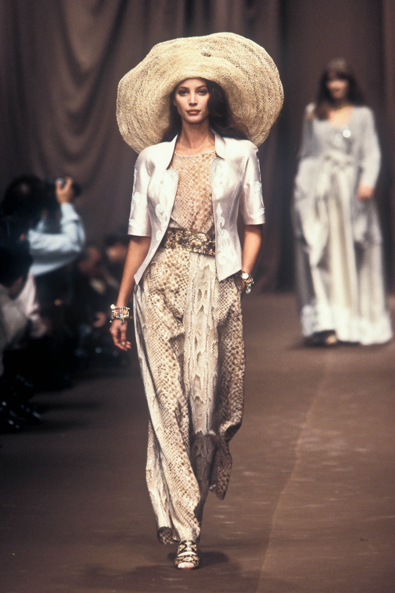 Christy Turlington featured in  the Christian Lacroix fashion show for Spring/Summer 1994