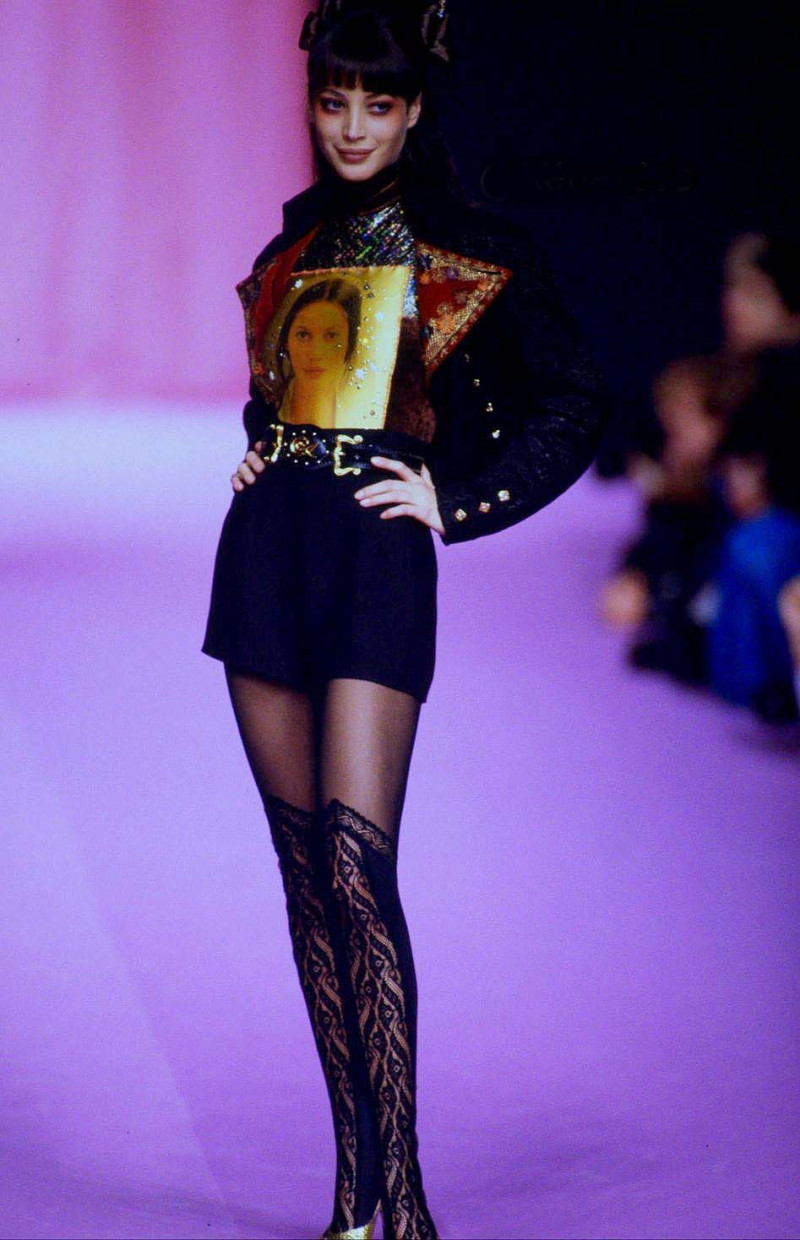 Christy Turlington featured in  the Christian Lacroix fashion show for Autumn/Winter 1994