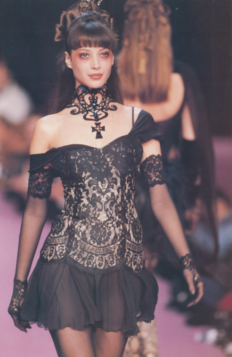 Christy Turlington featured in  the Christian Lacroix fashion show for Autumn/Winter 1994