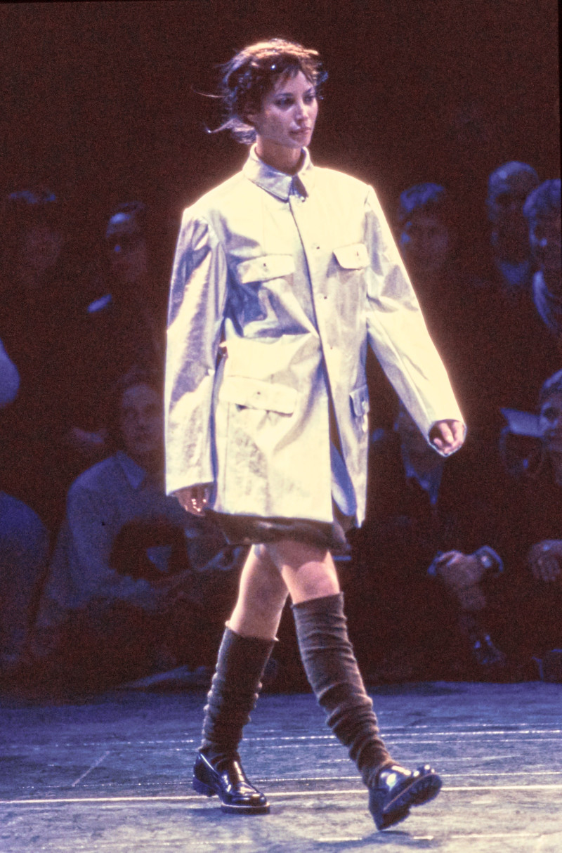 Christy Turlington featured in  the Comme Des Garcons fashion show for Autumn/Winter 1994