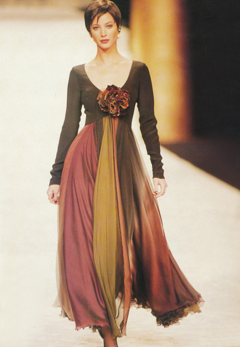 Christy Turlington featured in  the Jacques Fath fashion show for Autumn/Winter 1994