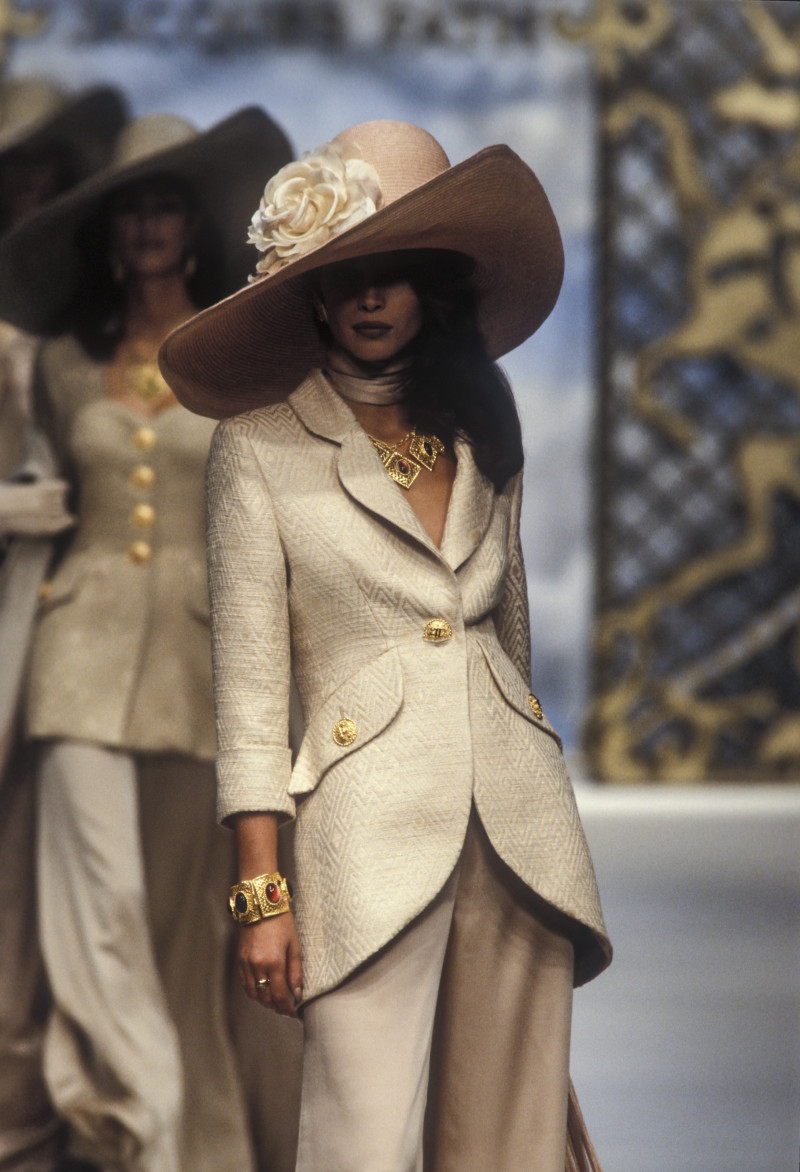 Christy Turlington featured in  the Jacques Fath fashion show for Spring/Summer 1994