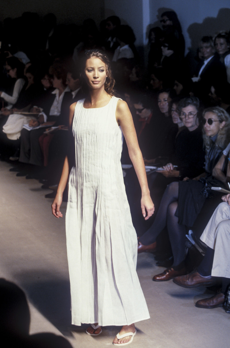 Christy Turlington featured in  the Jil Sander fashion show for Spring/Summer 1994