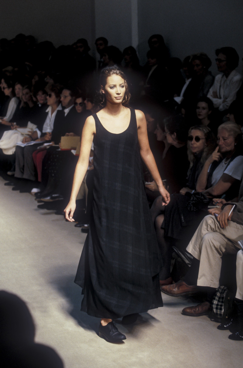 Christy Turlington featured in  the Jil Sander fashion show for Spring/Summer 1994