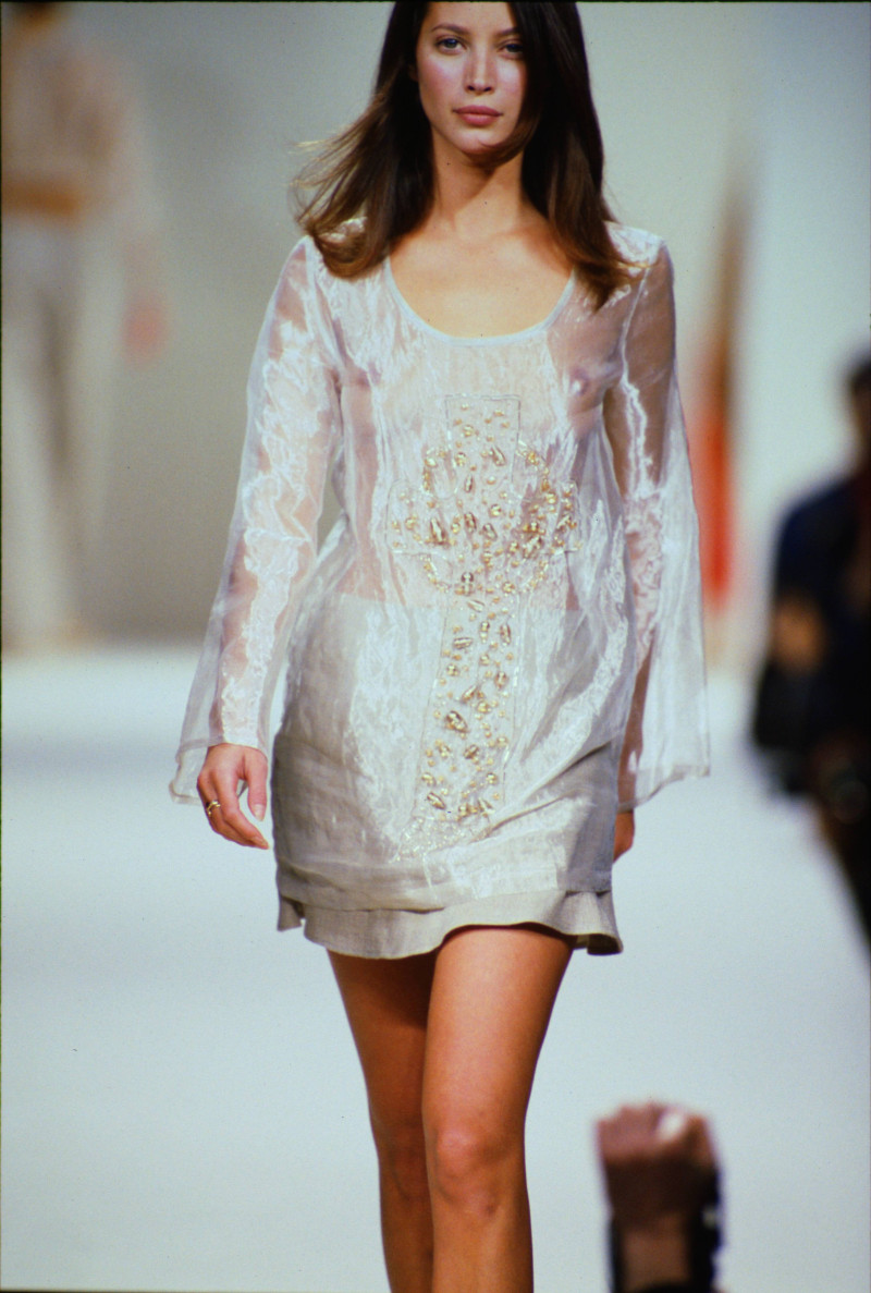 Christy Turlington featured in  the John Rocha fashion show for Spring/Summer 1994