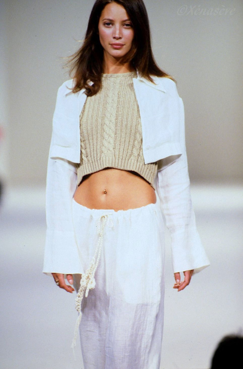 Christy Turlington featured in  the John Rocha fashion show for Spring/Summer 1994