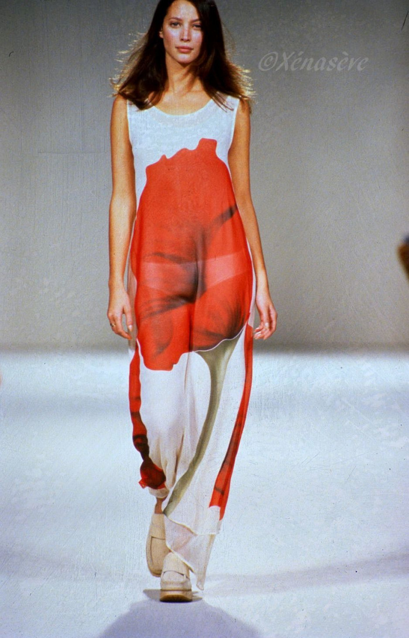 Christy Turlington featured in  the John Rocha fashion show for Spring/Summer 1994