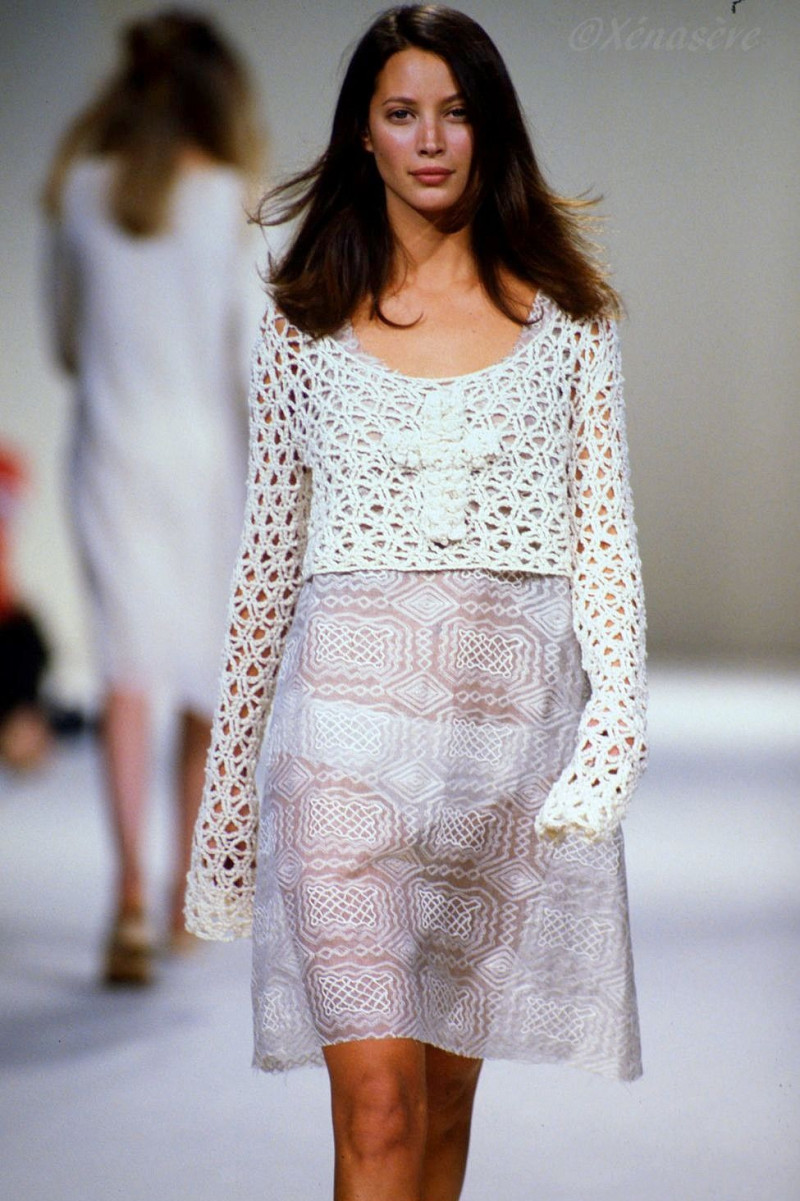 Christy Turlington featured in  the John Rocha fashion show for Spring/Summer 1994