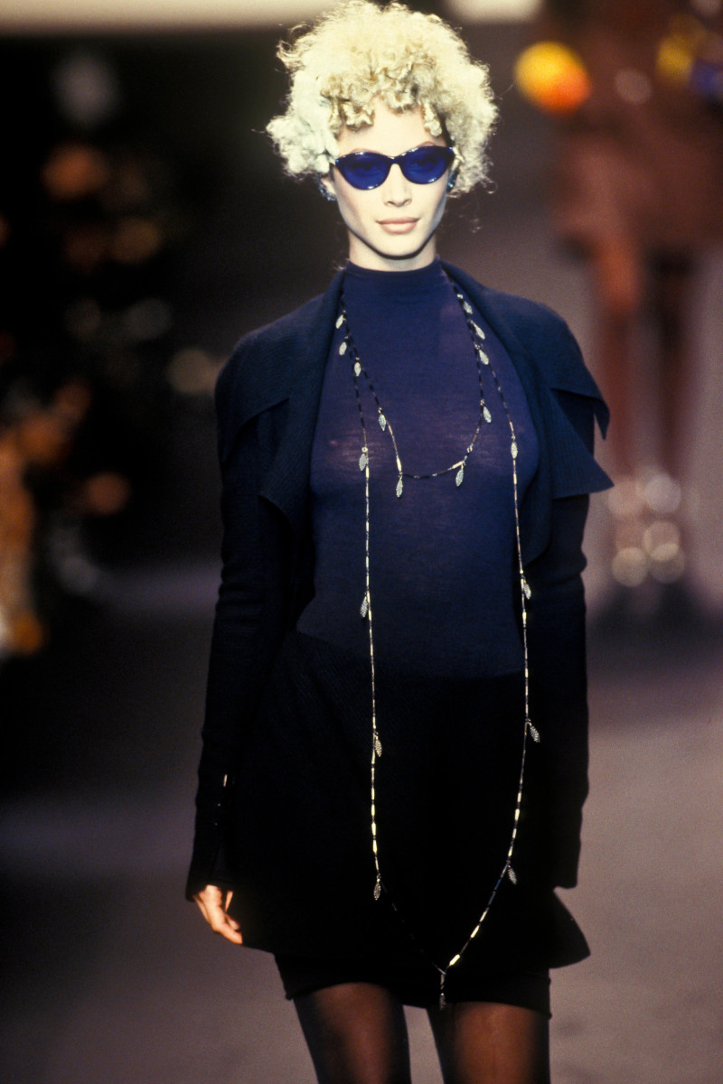 Christy Turlington featured in  the Karl Lagerfeld fashion show for Autumn/Winter 1994