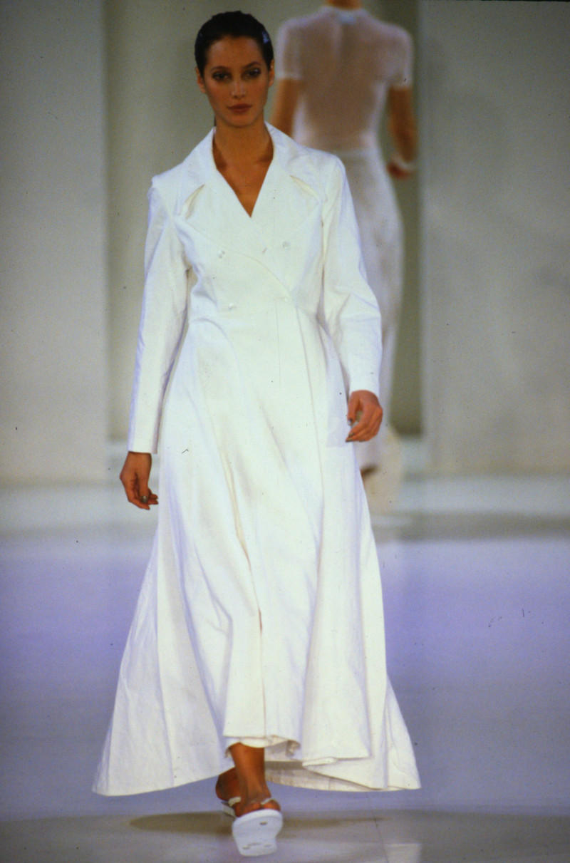 Christy Turlington featured in  the Liza Bruce fashion show for Spring/Summer 1994