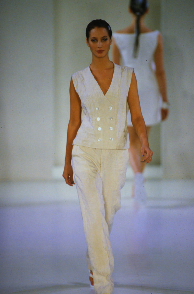 Christy Turlington featured in  the Liza Bruce fashion show for Spring/Summer 1994