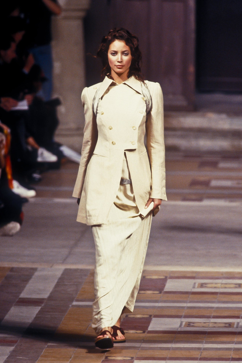 Christy Turlington featured in  the Martine Sitbon fashion show for Spring/Summer 1994