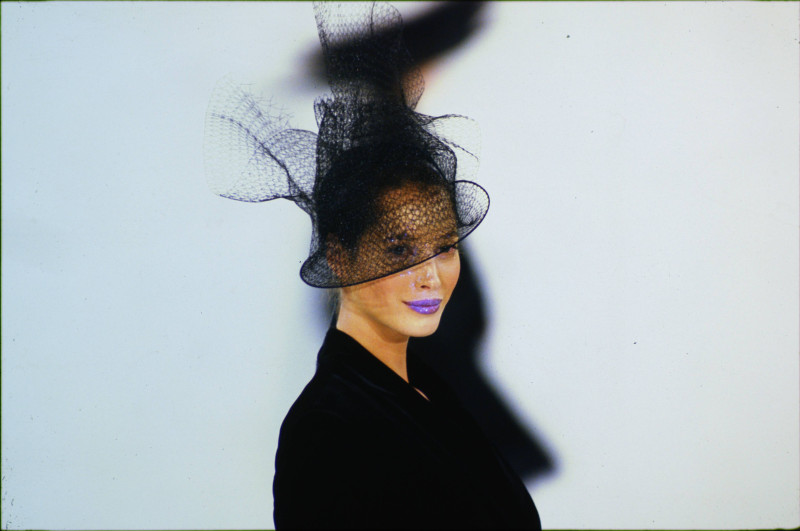 Christy Turlington featured in  the Philip Treacy London fashion show for Spring/Summer 1994