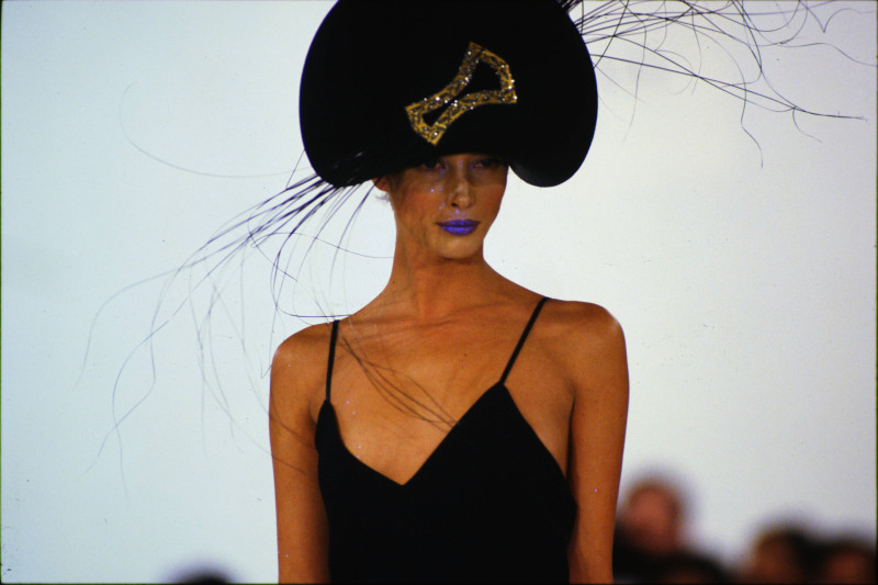 Christy Turlington featured in  the Philip Treacy London fashion show for Spring/Summer 1994