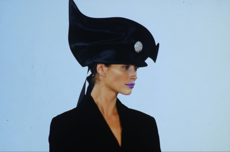 Christy Turlington featured in  the Philip Treacy London fashion show for Spring/Summer 1994