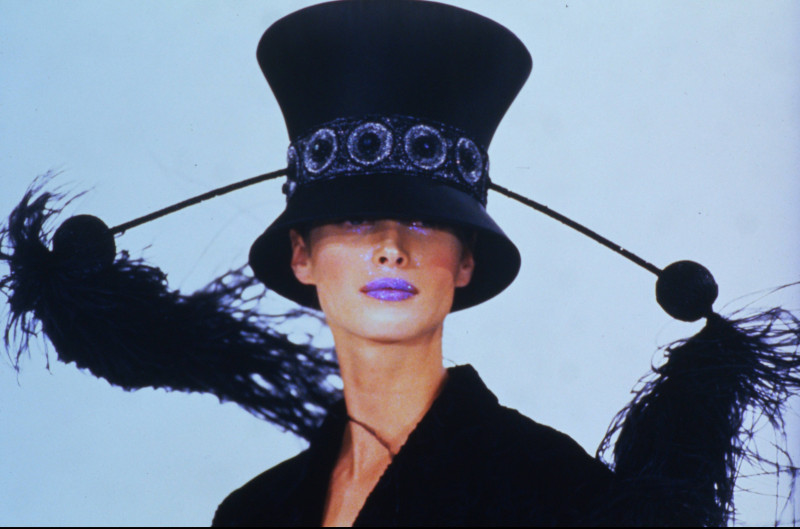 Christy Turlington featured in  the Philip Treacy London fashion show for Spring/Summer 1994