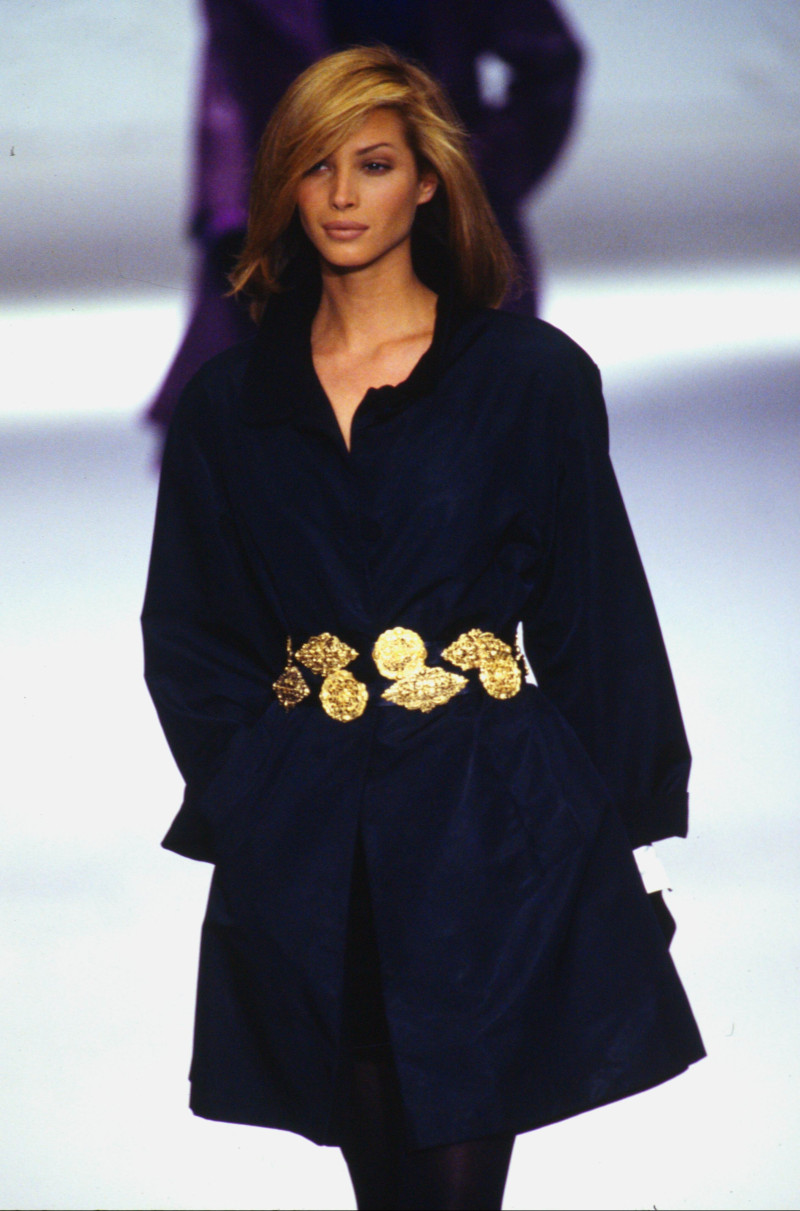 Christy Turlington featured in  the Alberta Ferretti fashion show for Autumn/Winter 1992