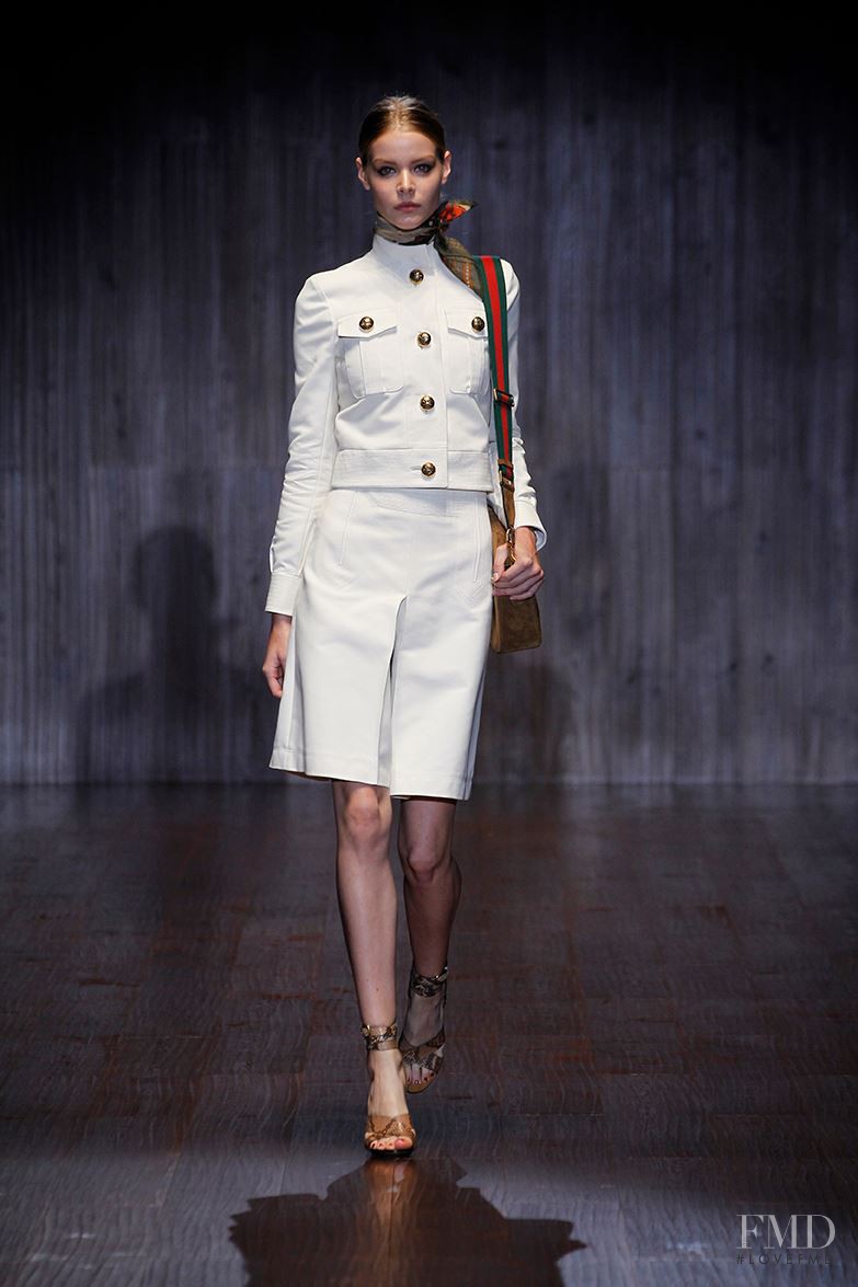 Carolin Loosen featured in  the Gucci fashion show for Spring/Summer 2015