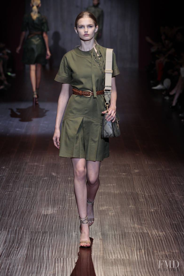 Aneta Pajak featured in  the Gucci fashion show for Spring/Summer 2015