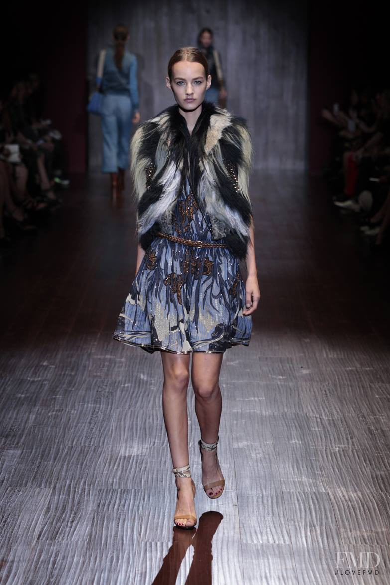 Maartje Verhoef featured in  the Gucci fashion show for Spring/Summer 2015