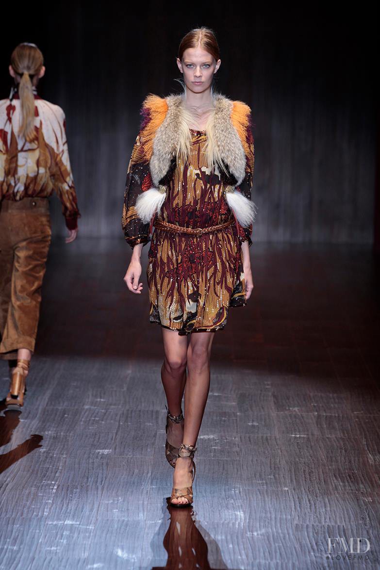 Lexi Boling featured in  the Gucci fashion show for Spring/Summer 2015