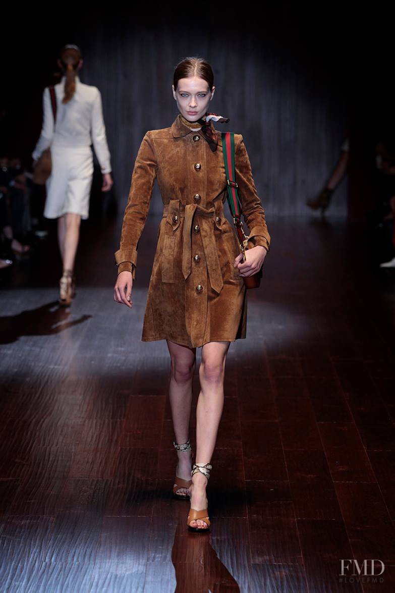 Tanya Katysheva featured in  the Gucci fashion show for Spring/Summer 2015