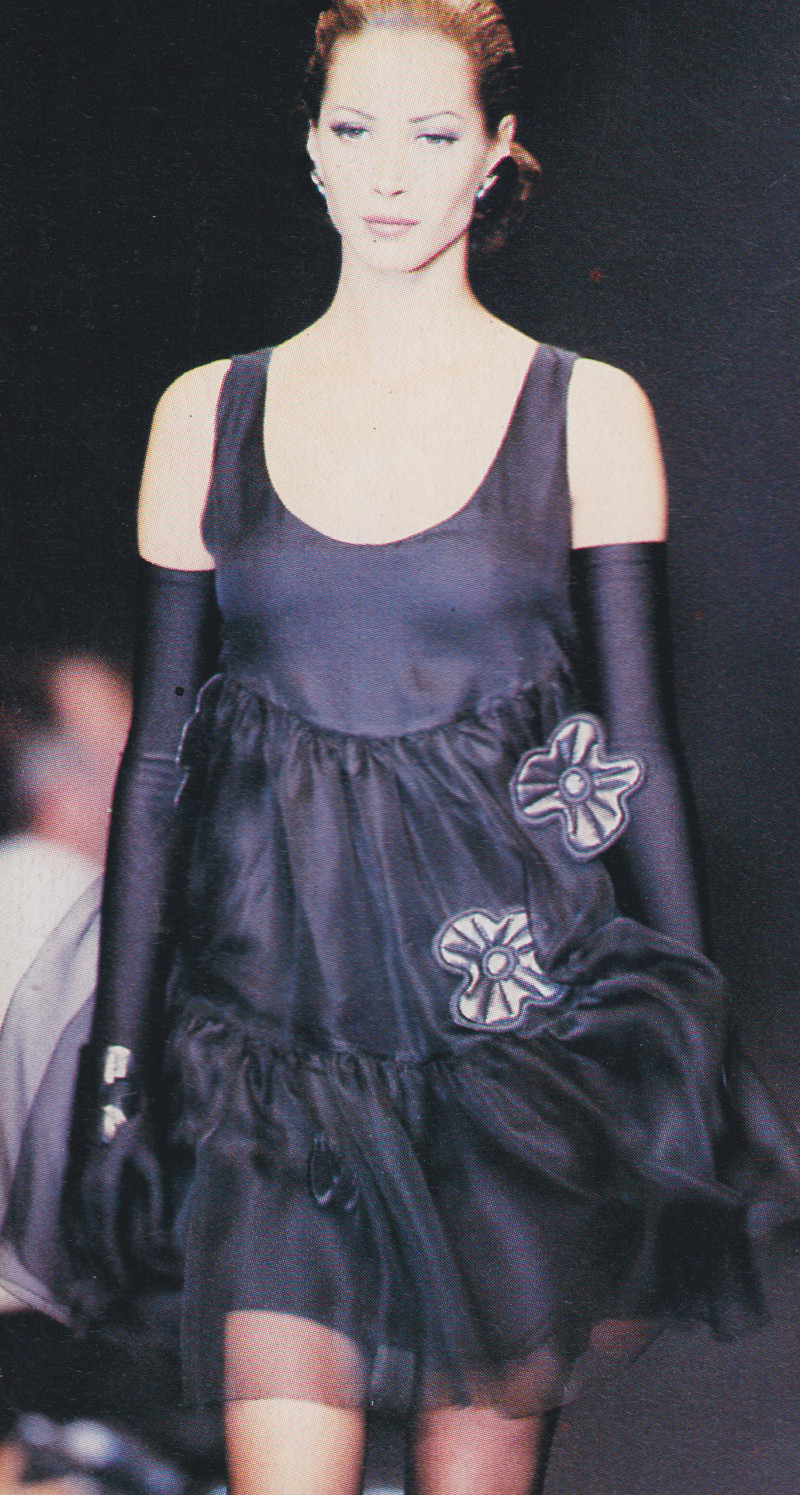 Christy Turlington featured in  the Balenciaga fashion show for Spring/Summer 1992