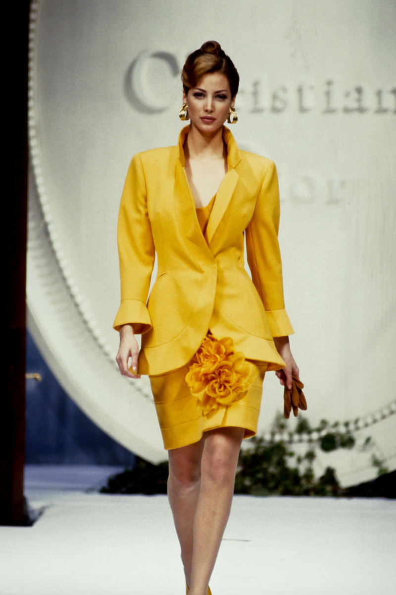 Christy Turlington featured in  the Christian Dior Haute Couture fashion show for Spring/Summer 1992