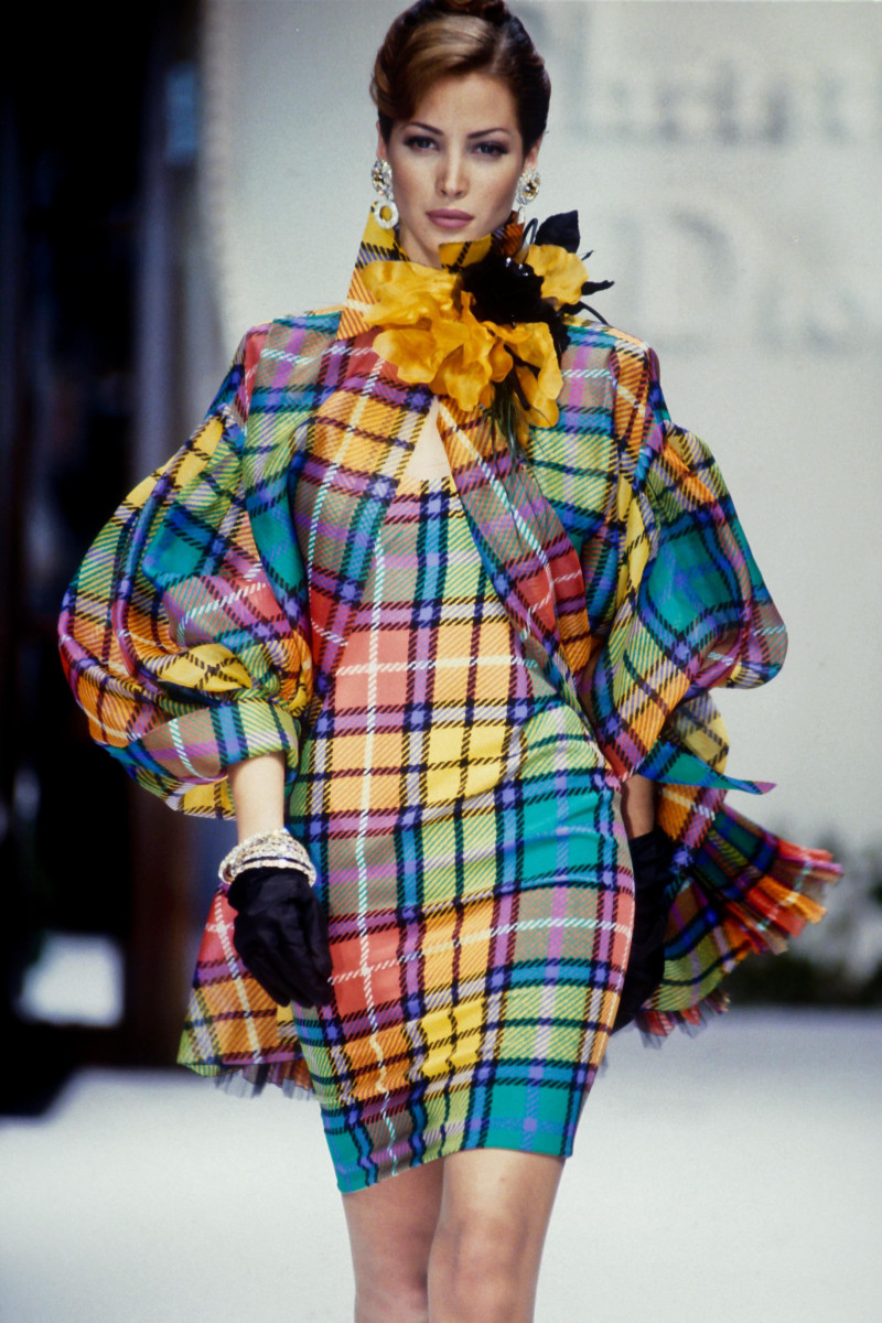 Christy Turlington featured in  the Christian Dior Haute Couture fashion show for Spring/Summer 1992