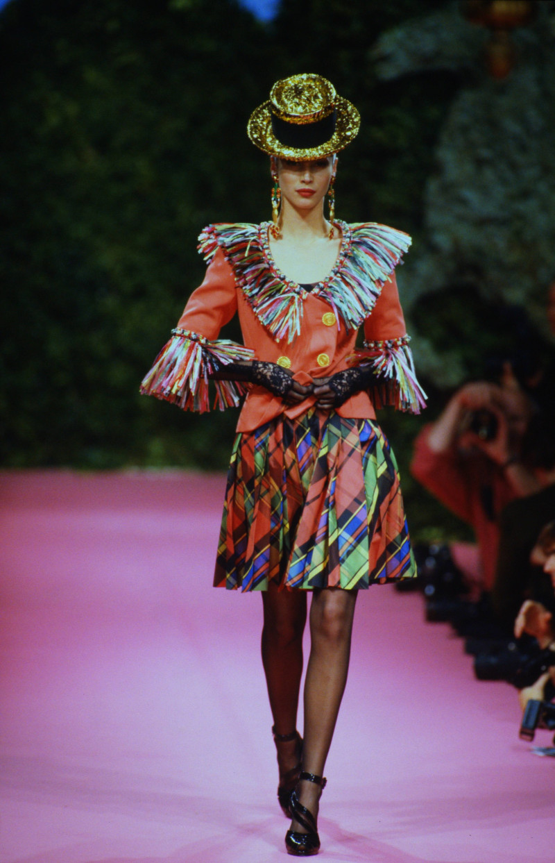 Christy Turlington featured in  the Christian Lacroix Couture fashion show for Spring/Summer 1992