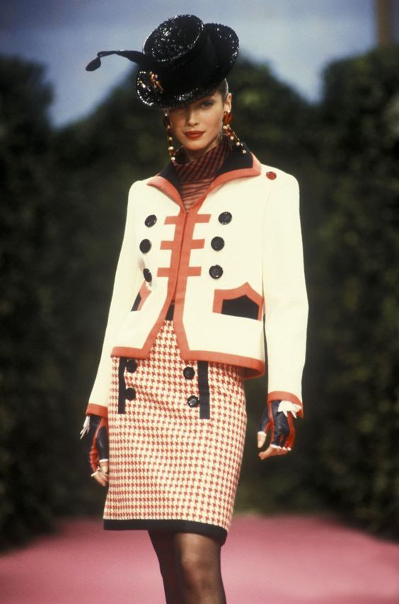 Christy Turlington featured in  the Christian Lacroix Couture fashion show for Spring/Summer 1992