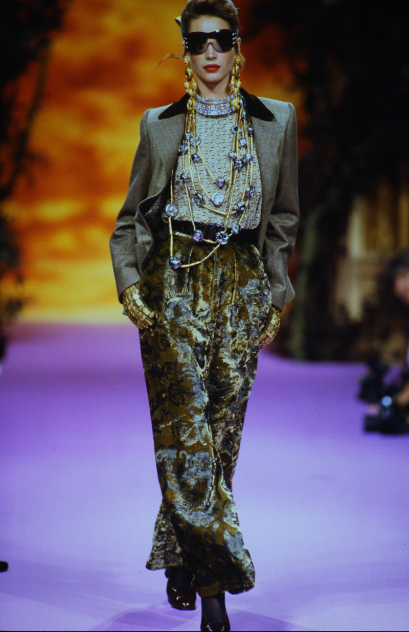 Christy Turlington featured in  the Christian Lacroix Couture fashion show for Autumn/Winter 1992