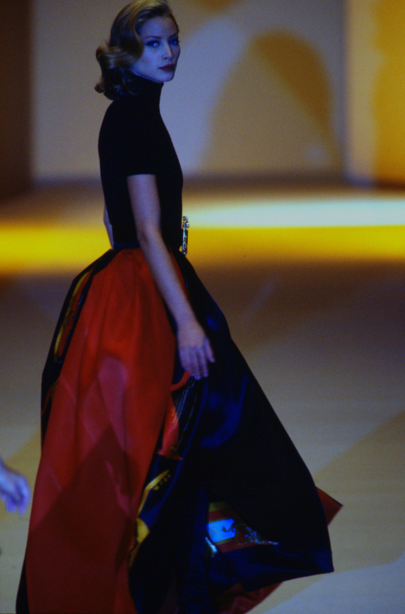 Christy Turlington featured in  the Genny fashion show for Autumn/Winter 1992