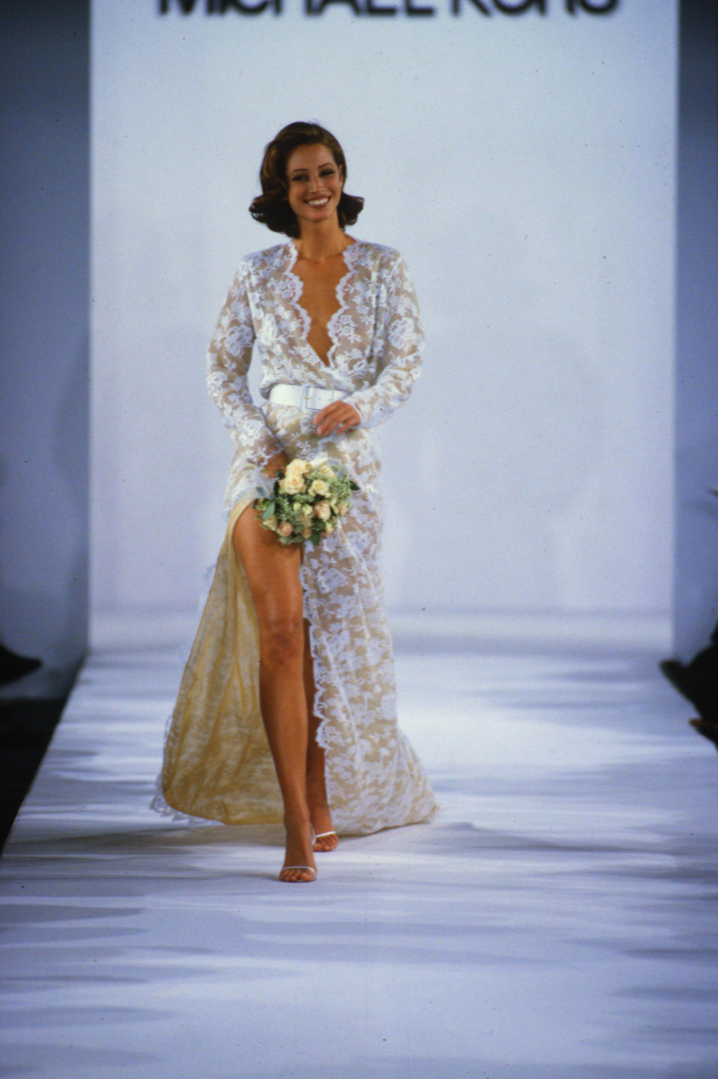 Christy Turlington featured in  the Michael Kors Collection fashion show for Spring/Summer 1992