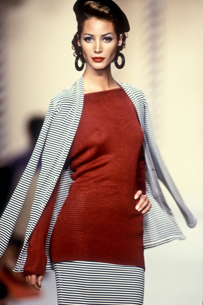 Christy Turlington featured in  the Michel Klein fashion show for Spring/Summer 1992