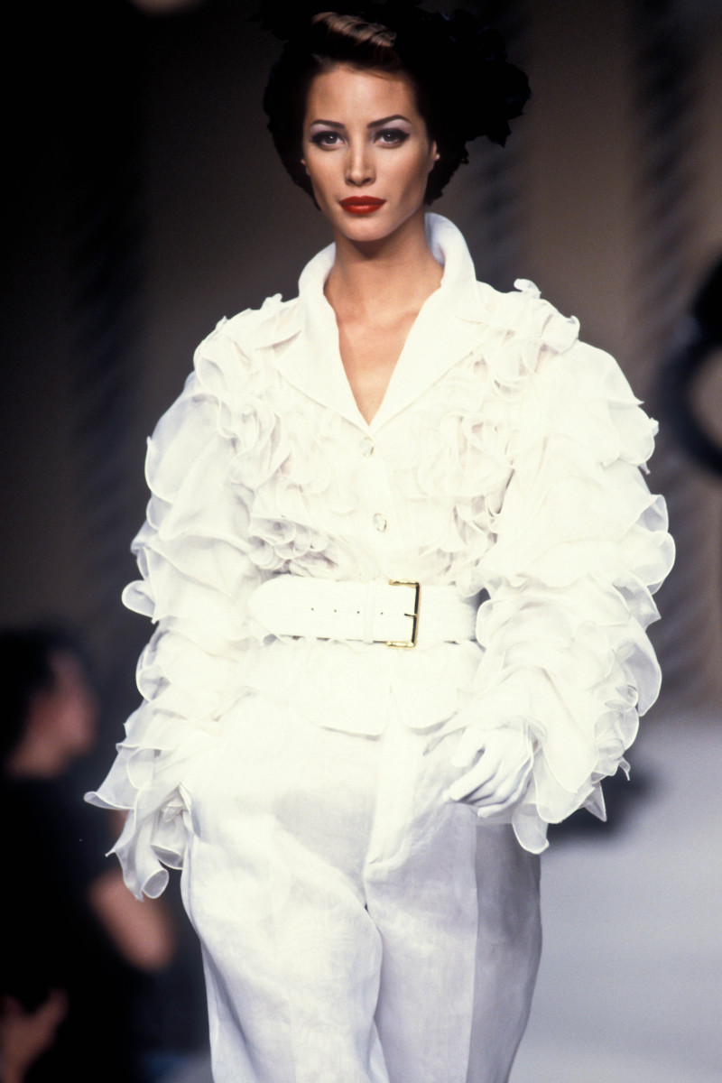 Christy Turlington featured in  the Michel Klein fashion show for Spring/Summer 1992