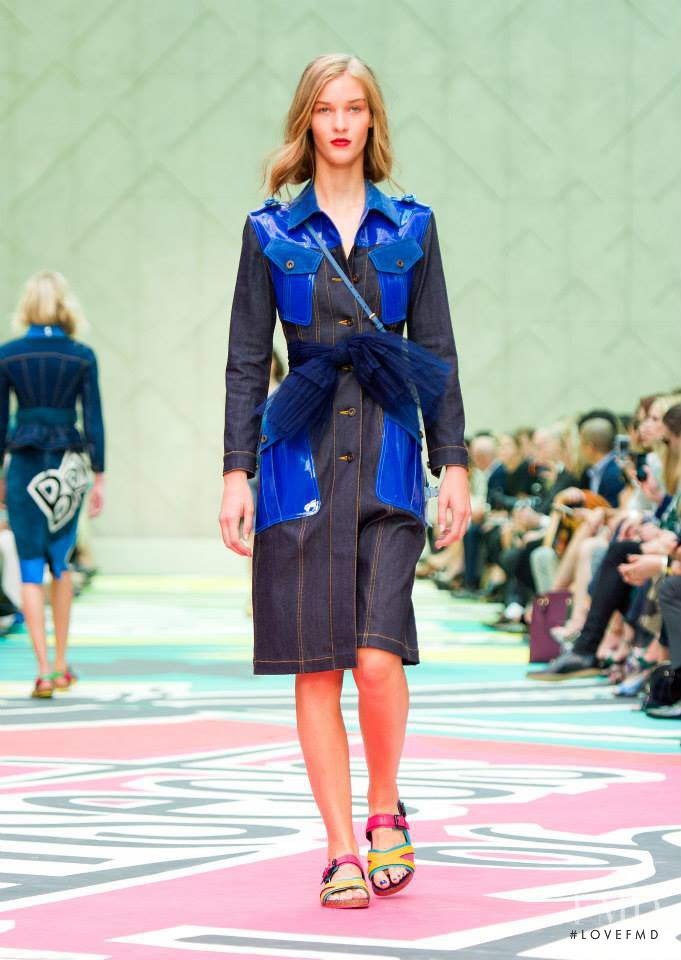 Elena Bartels featured in  the Burberry Prorsum fashion show for Spring/Summer 2015