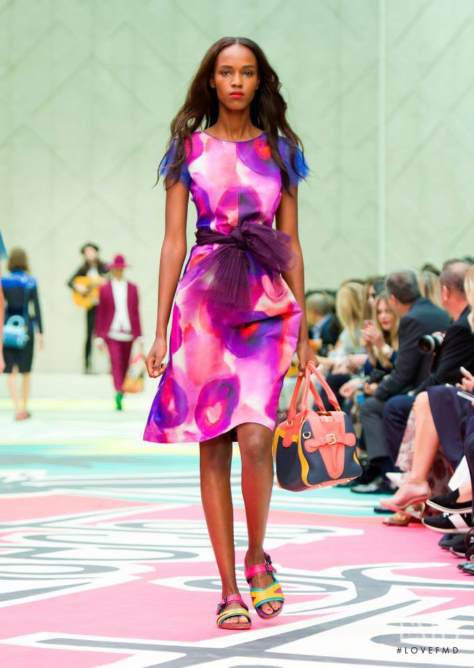 Leila Ndabirabe featured in  the Burberry Prorsum fashion show for Spring/Summer 2015