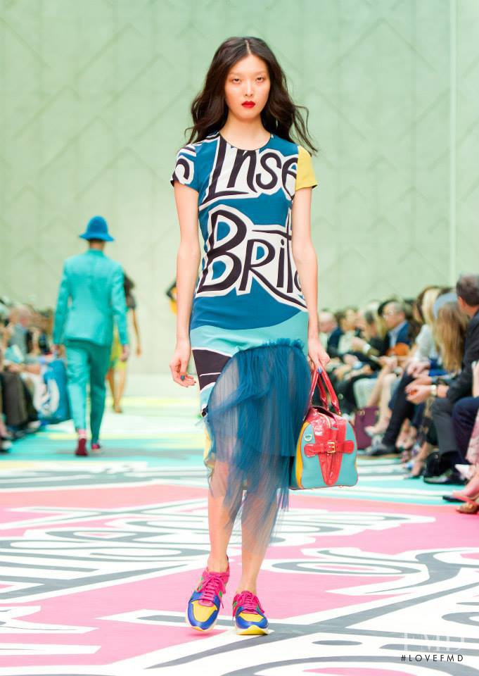 Sung Hee Kim featured in  the Burberry Prorsum fashion show for Spring/Summer 2015