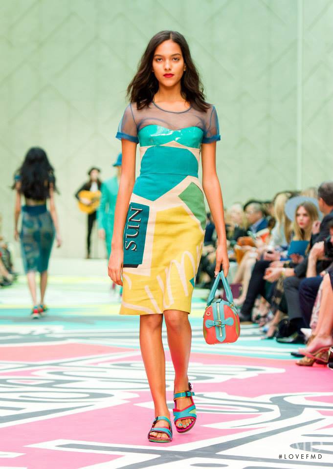 Joline Braun featured in  the Burberry Prorsum fashion show for Spring/Summer 2015